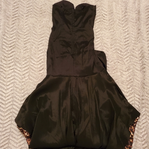 Windsor Black Leopard High Low Dress - Picture 3 of 12